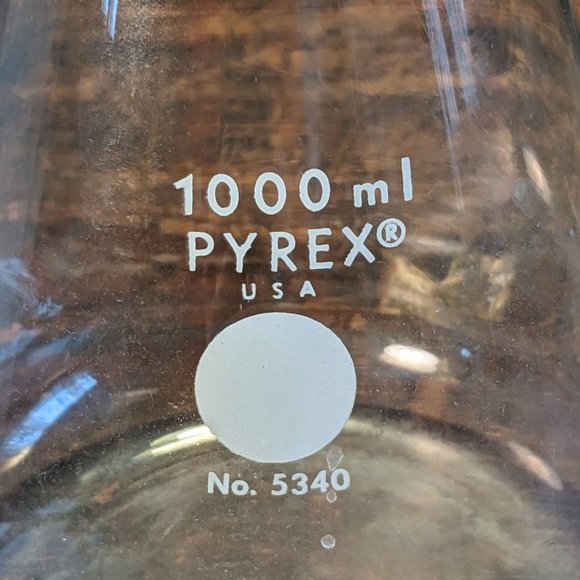 PYREX no. 5340 Filtering Flask with Sidearm Tubulation, 1L/1000ml, ungraduated - Picture 2 of 5